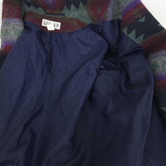 Julia Klein Vintage southwestern cotton Blend Coat 2X - Picture 7 of 9